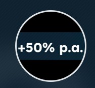 ROI TARGET: +50% p.a. 