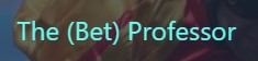 The Bet Professor 